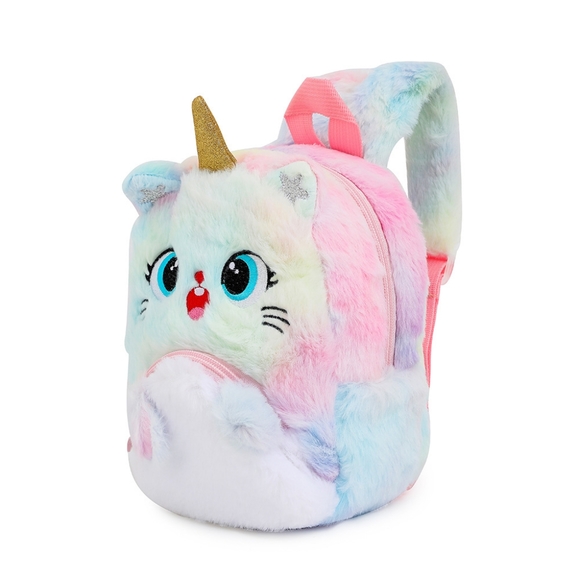 Cute Plush Unicorn Toddler Mini Travel Bag Princess Plush Backpack for Girls 1-6 - Picture 11 of 16